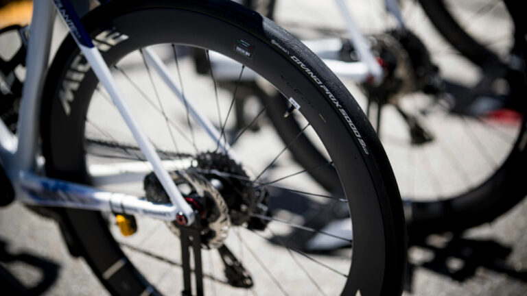 David Gaudu 2025 bike set up wheels and tyres