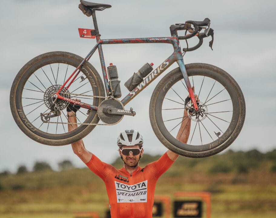 Matt Beers wins the inaugural Nedbank Gravel Burn event in South Africa.