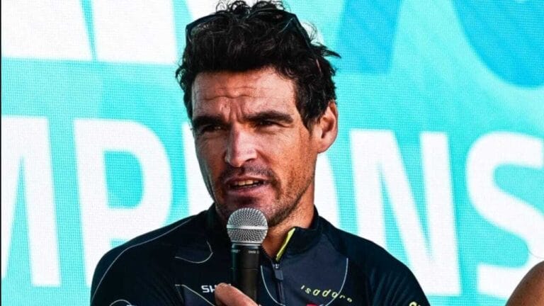 Greg Van Avermaet won the 40-44 Age Group race at the IRONMAN 70.3 World Championships in Marbella.