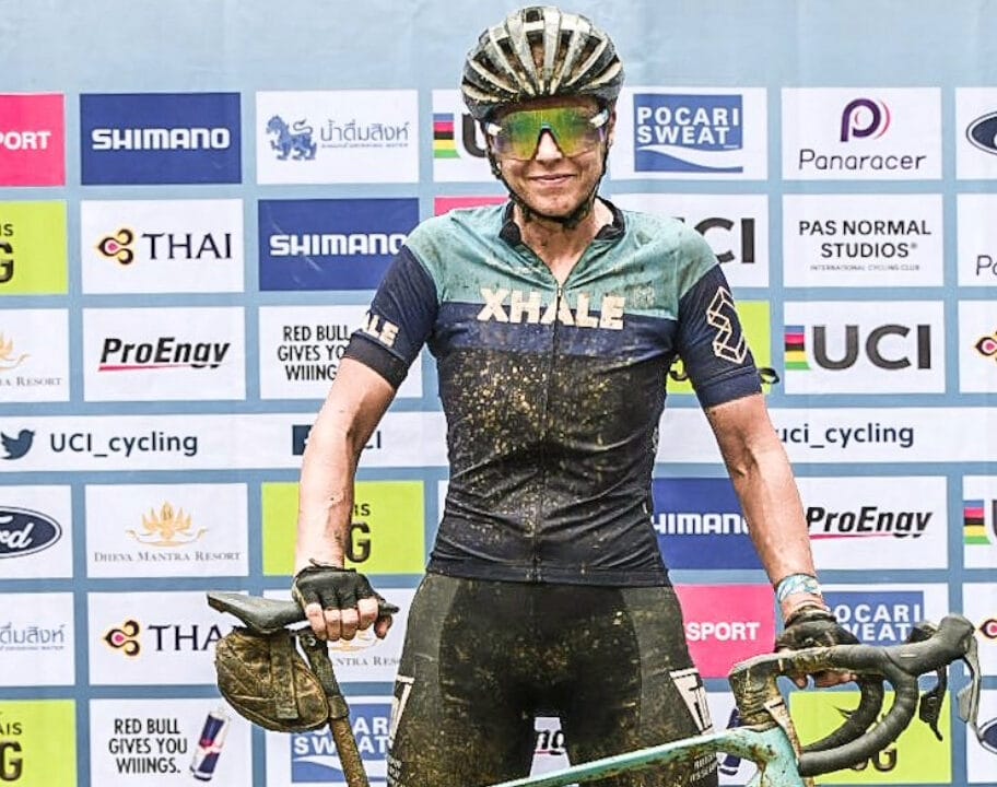 Caroline Livesey achieved another first this year by winning the UCI Dustman gravel race in Thailand.