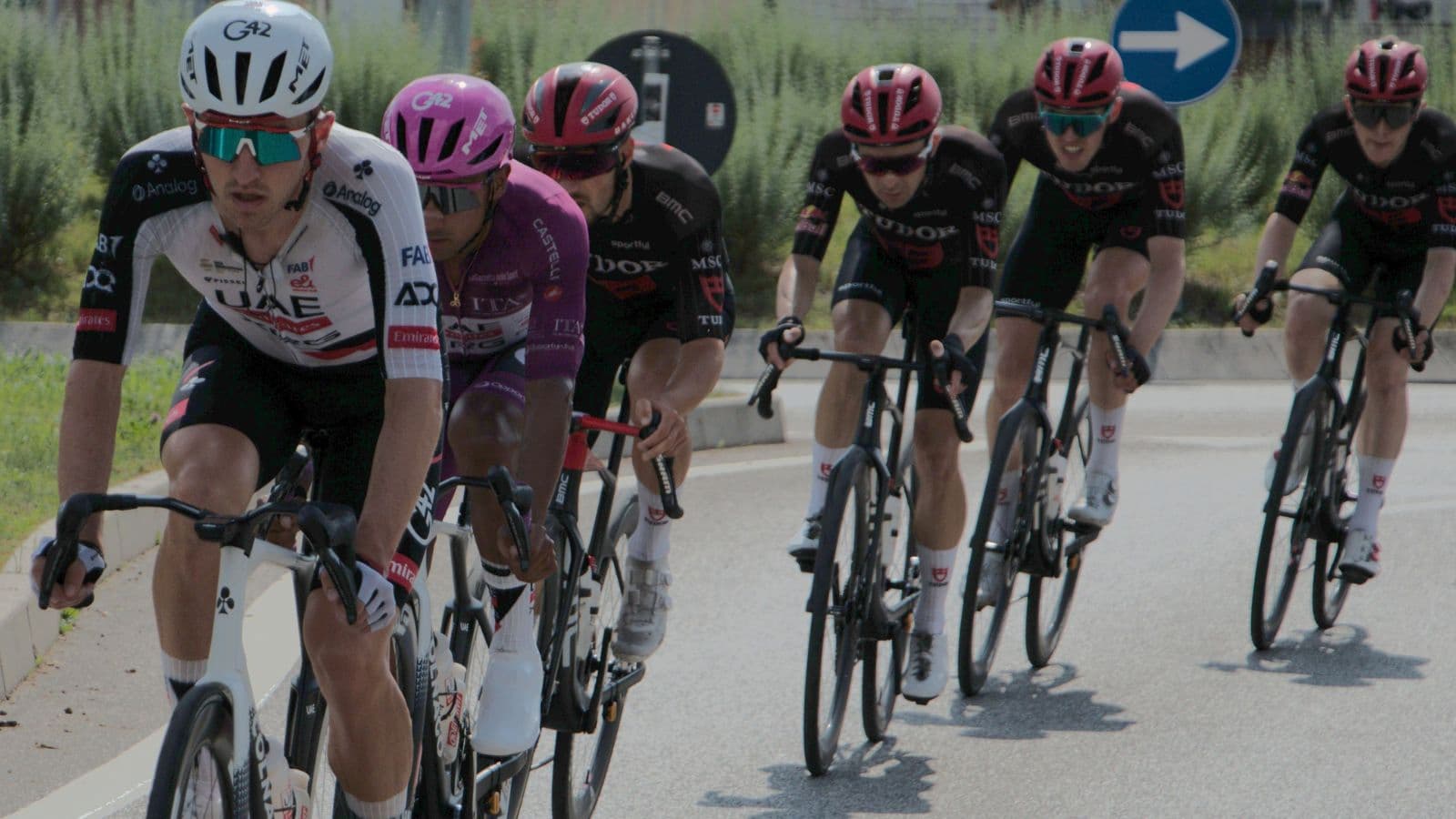 Road cyclist completing a long-distance cycling challenge to develop aerobic endurance and stamina.
